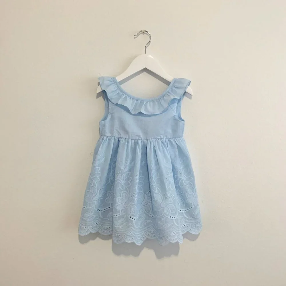 NWT Pretty Girls Sun Dress Eyelet Lace Embroidery Bohemian Spring & Summer 3T